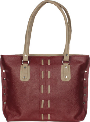 

Alibao Hand-held Bag(Maroon, Brown), Brown;maroon