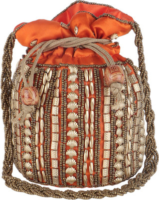 

Fashiondrobe Pouch Potli(Orange)