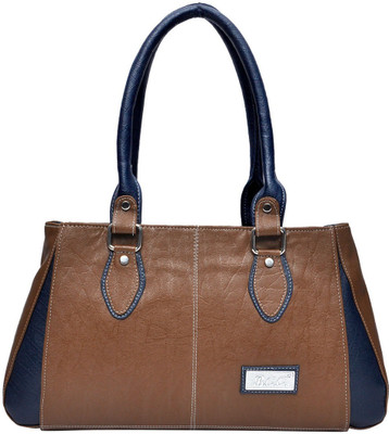 

Bcc Hand-held Bag(Brown, Blue), Blue;brown