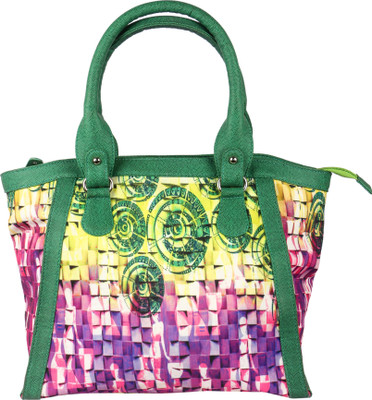

Kanvas Katha Hand-held Bag(Multicolor)