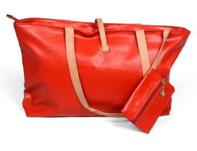 

Skyline Women Casual Red Rexine Hand-held Bag