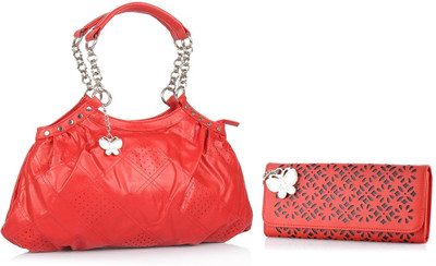

Butterflies Hand-held Bag(Red)