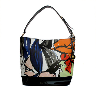 

Diana Korr Tote(White, Blue), Blue;white