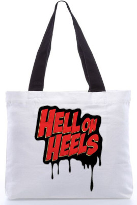 

Snoogg Tote(White, Red), Red;white