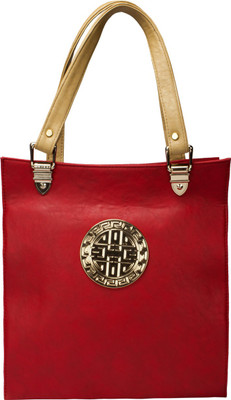 

Fashion Knockout Messenger Bag(Red, Beige), Beige;red