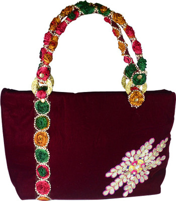 

Arisha kreation Co Hand-held Bag(Maroon)