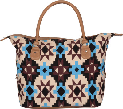 

Kanvas Katha Hand-held Bag(Khaki)