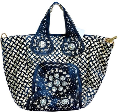 

Vintage Hand-held Bag(Blue)