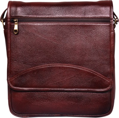 

Leather World Messenger Bag(Brown)