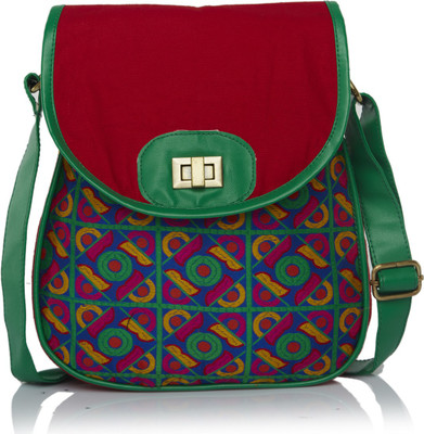 

Haqeeba Women Casual Multicolor Canvas Sling Bag