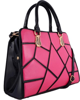 

Fashion67 Hand-held Bag(Pink, Black), Black;pink