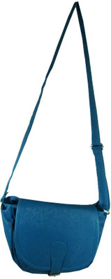 

Essart Women Casual Blue PU Sling Bag