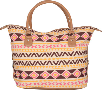 

Kanvas Katha Hand-held Bag(Khaki)