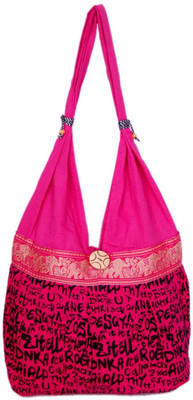 

Khatri Handicrafts Messenger Bag(Pink)