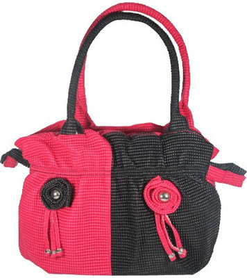 

Raju purse collection Hand-held Bag(Pink, Black), Black;pink