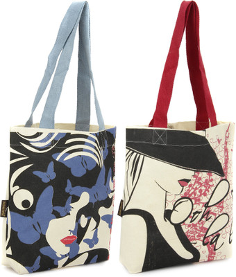 

Kanvas Katha Tote(Multicolor)