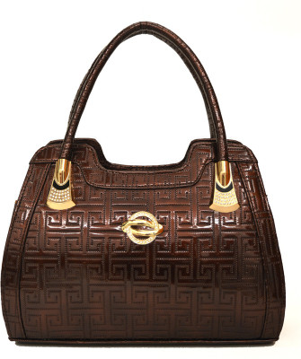 

AGINOS Hand-held Bag(Brown)