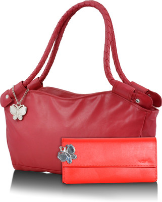 

Butterflies Hand-held Bag(Red)