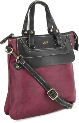 

Lavie Tote(Black, Maroon)