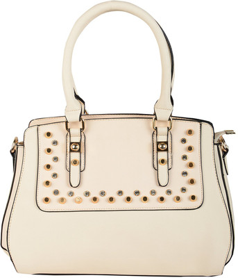 

lavu&me Hand-held Bag(Beige, White)