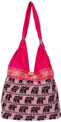 

Fashion Bizz Shoulder Bag(Pink, Black), Black;pink