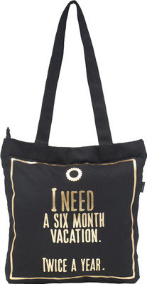 

Haqeeba Tote(Black, Gold)