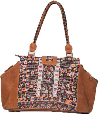 

Jaipur Textiles Hub Shoulder Bag(Brown)