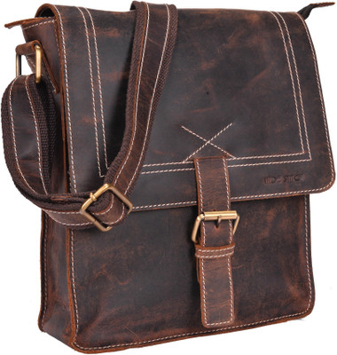 

Hidestitch Messenger Bag(Brown)