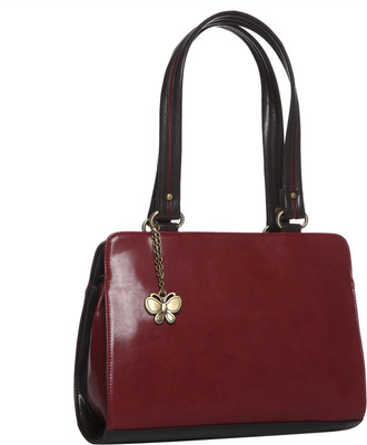 

Butterflies Hand-held Bag(Maroon)