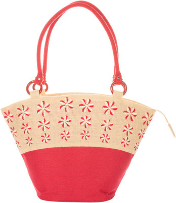 

Jute Cottage Shoulder Bag(Red)