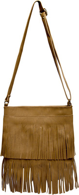 

Emblazon Women Casual Tan PU Sling Bag