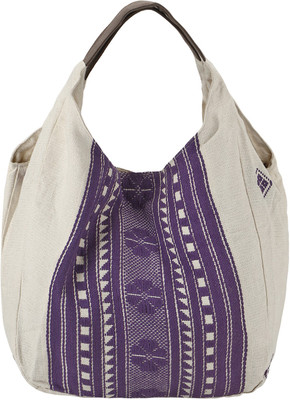 

Nandeetas Tote(Beige, Purple)