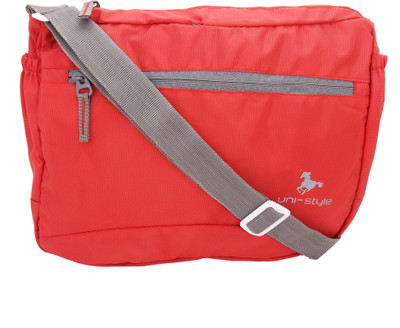 

Uni Style Bags Messenger Bag(Red, Grey), Grey;red