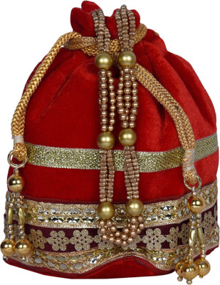 

Decot Paradise Pouch Potli(Red)