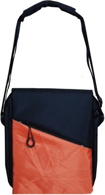 

Kavya Messenger Bag(Black, Orange)