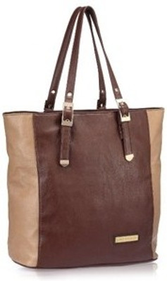 

Lino Perros Hand-held Bag(Brown, Beige), Beige;brown