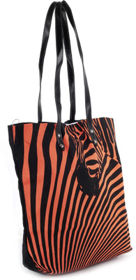 

Kanvas Katha Tote(Black, Orange)