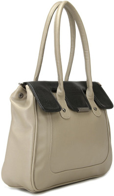 

Caprese Satchel(Black, Beige), Beige;black