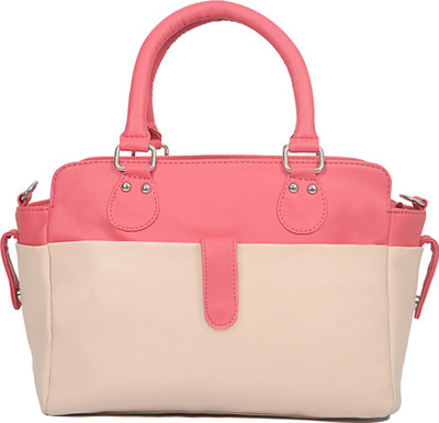 

Bagsy Malone Hand-held Bag(Beige, Pink)