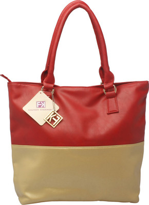 

Fashion Knockout Shoulder Bag(Red, Gold), Gold;red