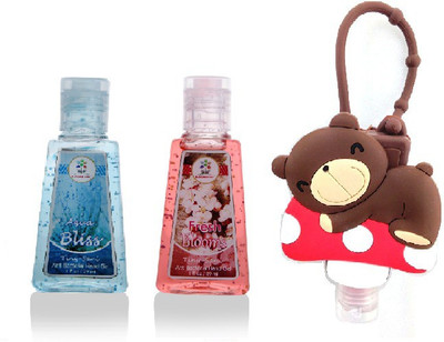

Blooms Berry Teddy holder with Fresh Blooms, Aqua Bliss(30 ml, Bottle, Pack of 3)