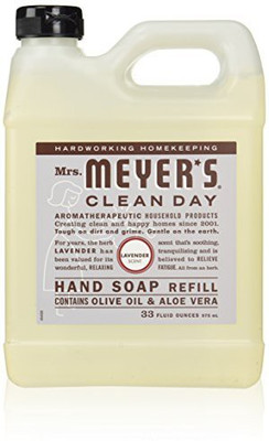 

Mrs Meyers Clean Day earth friendly, mrs. meyers liquid hand soap refill lavender scent(6 pack)(990 ml, Bottle)