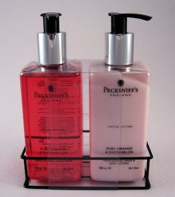 

Pecksniffs pecksniff's hand wash & lotion duo ruby orange & watermelon limited edition set - 10.1 each(303 ml, Pump Dispenser, Pack of 2)