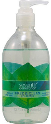

Seventh Generation (2 pack) natural hand wash, free & clean unscented, 12 fl. .(360 ml, Pump Dispenser)