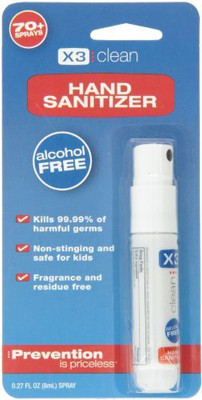 

X3 Clean hand sanitizer mini spray(8.1 ml, Pouch)