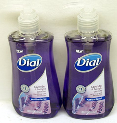 

Dial lavender & twilight jasmine antibacterial hand soap with moisturizer 7.5 ounce (2 pack)(225 ml, Pump Dispenser, Pack of 2)