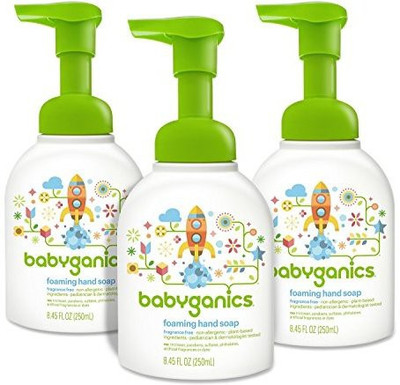 

Babyganics foaming hand soap, fragrance free pump bottle (pack of 3)(253.5 ml, Pump Dispenser)
