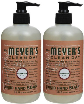 

Mrs. Meyers geranium liquid hand soap(375 ml, Pump Dispenser, Pack of 2)