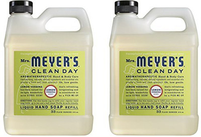 

Mrs. Meyers mrs. meyer's liquid hand soap refill, lemon verbena, 33 fluid ounce - 2 pack(990 ml, Bottle, Pack of 2)