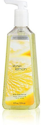 

Bath & Body Works kitchen lemon 8.0 anti-bacterial deep cleansing hand soap(240 ml, Pump Dispenser)